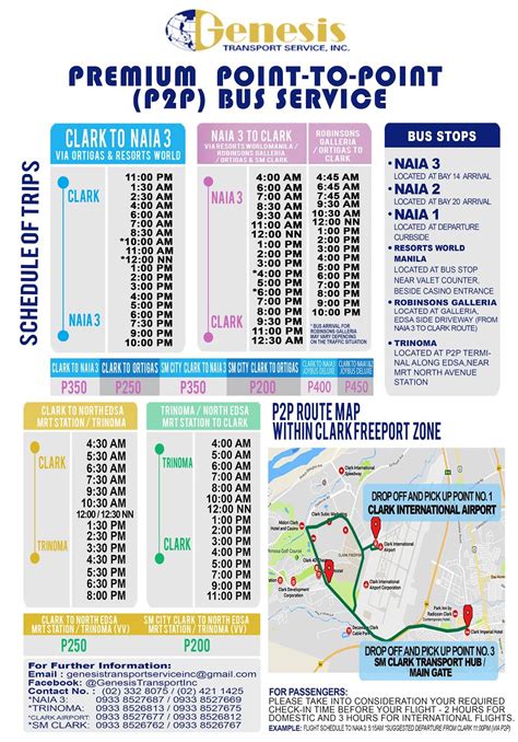 Trinoma Terminal P2P Bus Schedule .